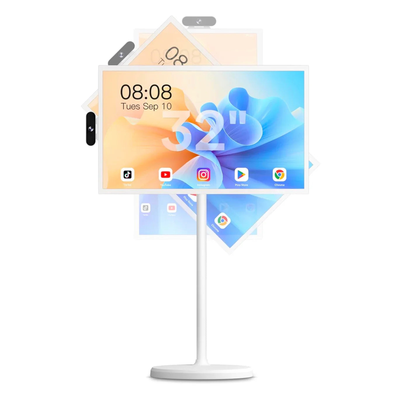4K Portable Smart TV with Rotating Touchscreen & Android TV